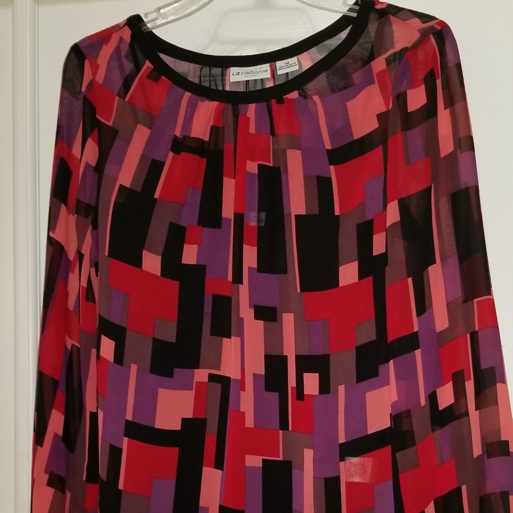 Liz Claiborne Dressy Top, Size PM